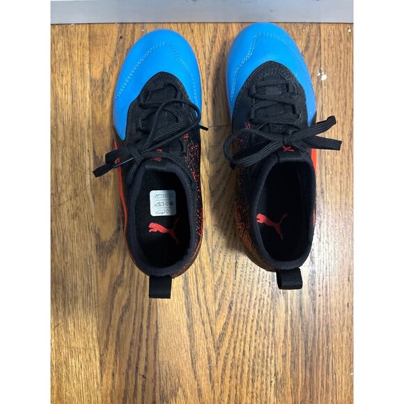Puma Future Z 4.3 FG/AG Youth Soccer Cleats Blue/Red Size 1.5C - Picture 4 of 8